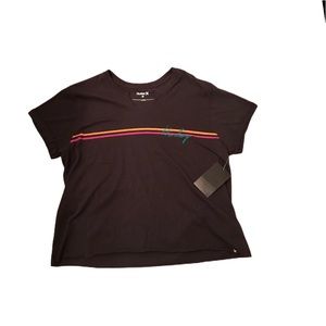 Hurley Line Bars Crop Crew shirt🏖⛱